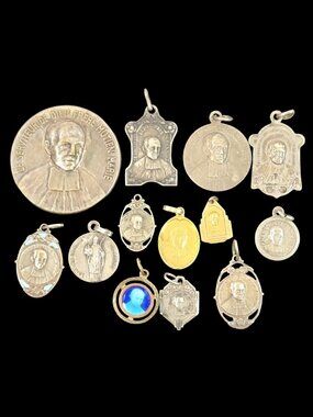 St Mutien Marie Wiaux De Malonne Medals Lot Vintage Catholic Devotional